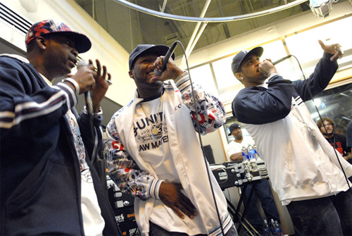 50 CENT, TONY YAYO, AND LLOYD BANKS AT SIRIUS SATELLITE RADIO