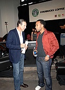 CEO Starbucks Howard Schultz & John Legend