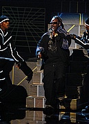 T-Pain performs with Chris Brown