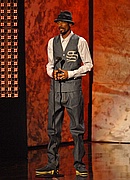 Snoop Dogg presents an award