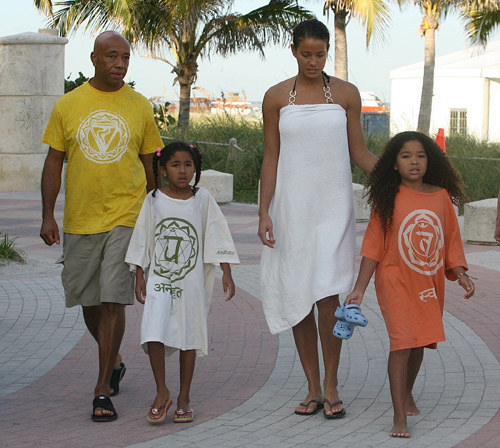 Russell, Porscha, Aoki Lee, and Ming Lee in Miami