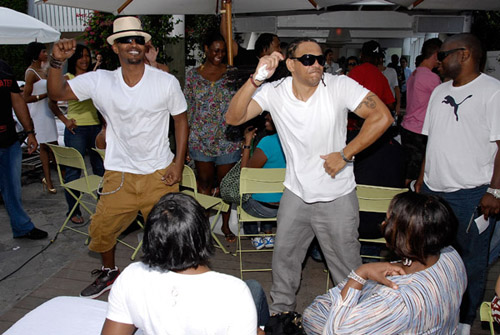 Jamie Foxx at his Sirius-sponsored birthday celebration