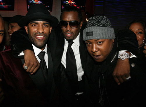 DJ Clue, Diddy, and Jadakiss at DJ Clueâ€™s b-day