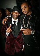 DJ Clue and Larry Johnson at DJ Clueâ€™s b-day
