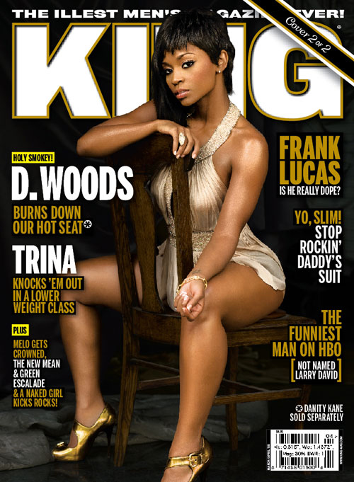 D.Woods on the cover of King Magazine