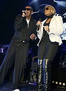 Jay-Z and Mary J Blige at the Pearl