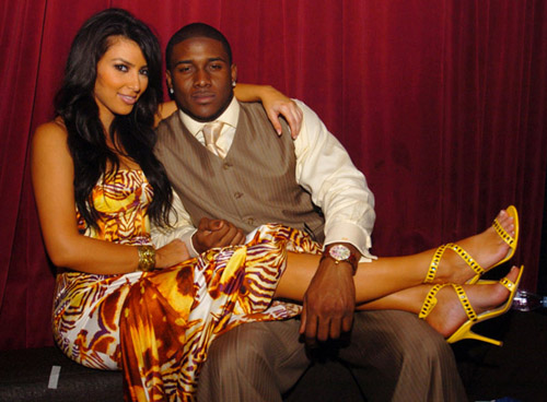 Kim Kardashian and Reggie Bush celebrate New Years Eve 07/08