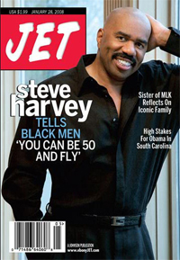 Steve Harvey Covers Jet - January 2008