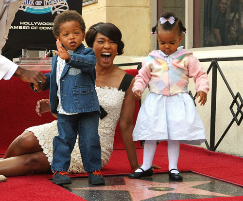 Angela Basset and Kids