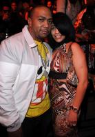 Timbaland and Girlfriend Moâ€™Nique backstage - Heart of the City tour - Miami