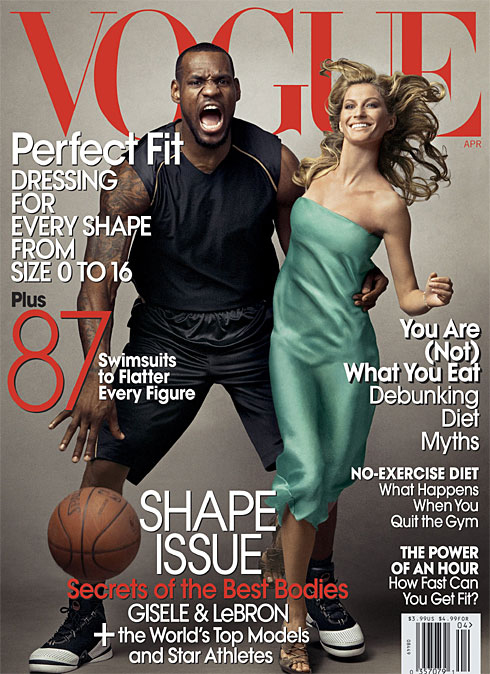 Lebron James & Gisele Bundchen Covers Vogue Magazine