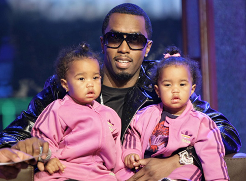 Diddy and his twin girls at the MTB4 (Season 2) finale