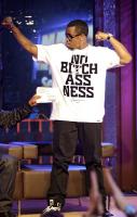 Diddy showing off his new limited edition â€œNo Bitchassnessâ€ tee