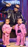 Diddy and his twin girls at the MTB4 (Season 2) finale