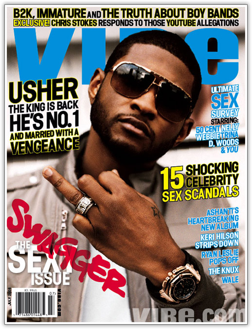 Vibe Magazine Contents Page. Usher Covers Vibe