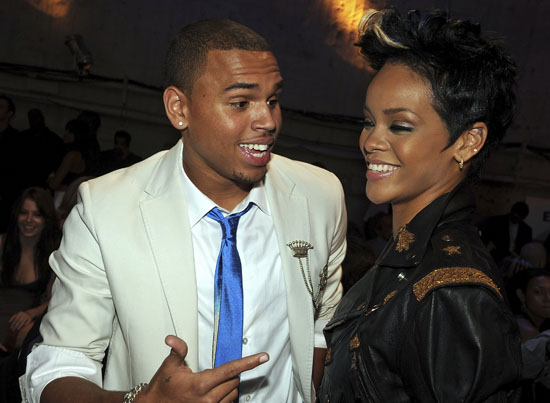 Chris Brown & Rihanna at the 2008 MTV VMAs