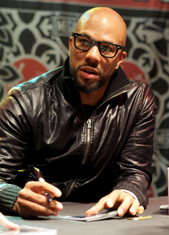 common rapper pictures. Rapper Common signed some