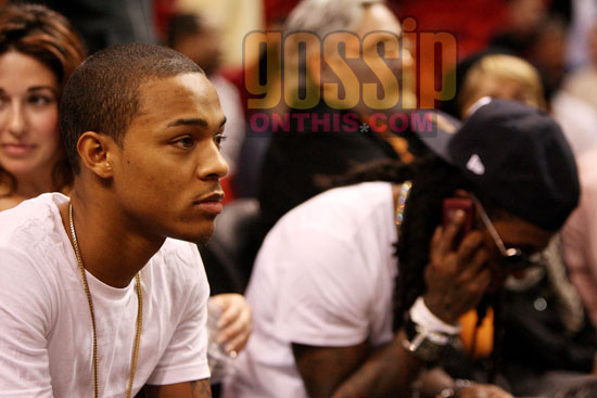 Rappers Lil Wayne and Bow Wow were both spotted hanging out Monday night at 