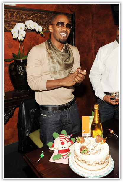 Jamie Foxx Celebrates His 41st Birthday in Vegas