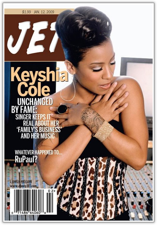 Keyshia Cole covers the January 12th issue of JET Magazine.