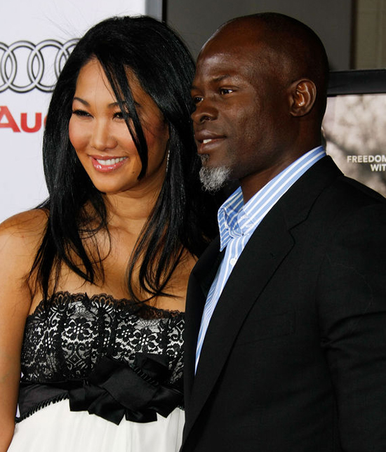 Kimora Lee Simmons and Djimon Honsou