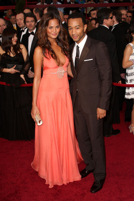 John Legend and (girlfriend) Christine Teigen // 81st Annual Academy Awards (Oscars) Red Carpet