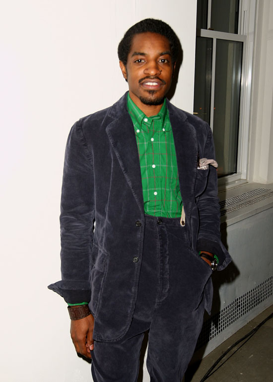 Andre Benjamin // GQ & CFDA 2009 "Best New Menswear Designers" party