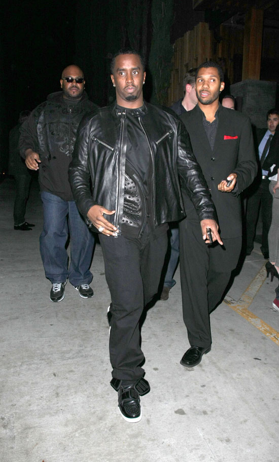 Diddy // Leaving Brandy's 30th Birthday in L.A.