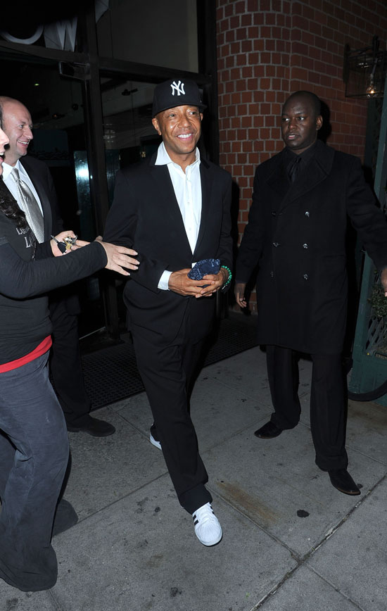 Russell Simmons // Leaving Mr. Chow\'s (02.12.09)