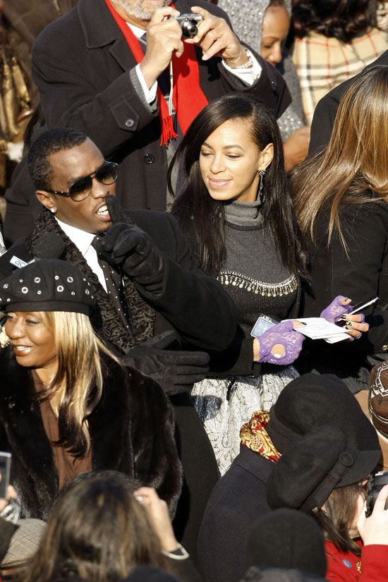 Janice Combs, Diddy and Solange // President Barack Obama\'s Inauguration
