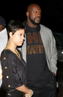 Shaquille O\'Neal & (wife) Shaunie // Ciroc Party for NBA All-Star Weekend 2009