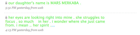Erykah Badu names baby Marks Merkaba