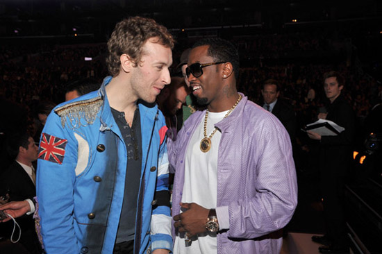 Diddy & Chris Martin from Coldplay // 2009 Grammy Awards (Audience)