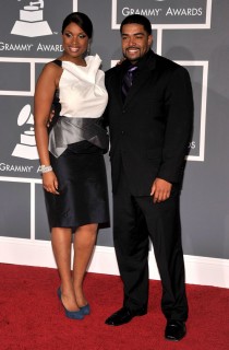 Jennifer Hudson & David "Punk" Otunga // 2009 Grammy Awards Red Carpet