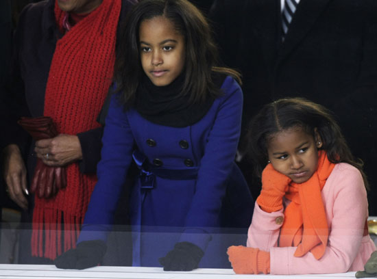 Malia and Sasha Obama // Inauguration \'09