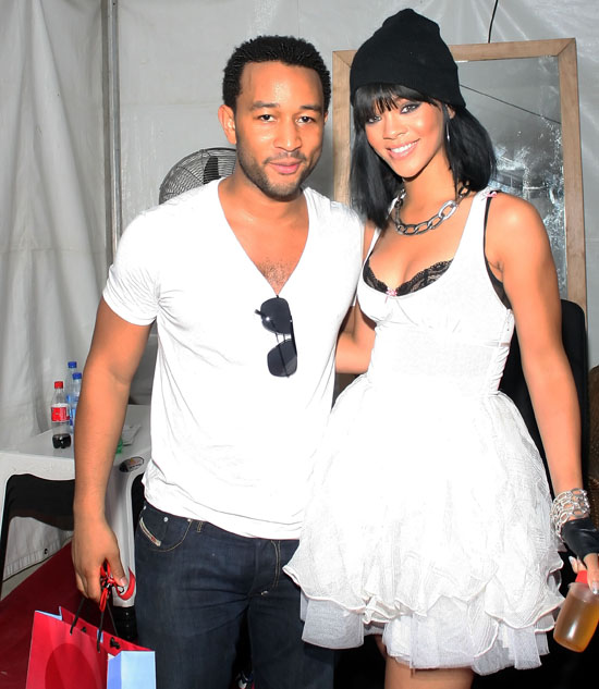 John Legend and Rihanna