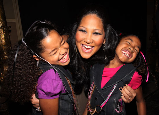 Kimora Lee Simmons & her daughters // Baby Phat Fall \'09 Fashion Show
