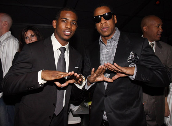 Chris Paul and Jay-Z // \"Two Kings\" Dinner And After Party