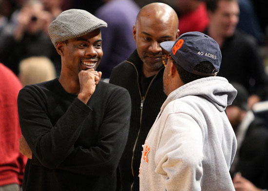 Chris Rock & Spike Lee // Knicks vs. Cavs basketball game (02.04.09)