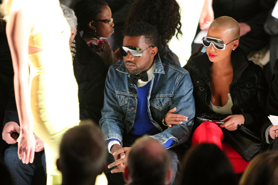 Kanye West & Amber Rose // Narciso Rodriguez Fall 2009 Fashion Show