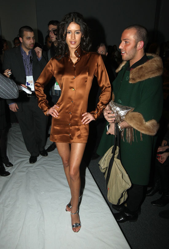 Jaslene Gonzalez // Domenico Vacca Fall \'09 Fashion Show