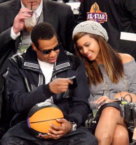 Beyonce and Jay-Z // 2009 NBA All-Star Game (Courtside)