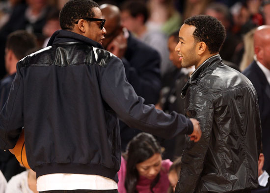 Jay-Z and John Legend // 2009 NBA All-Star Game (Courtside)