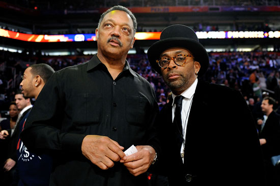 Rev. Jesse Jackson and Spike Lee // 2009 NBA All-Star Game (Courtside)