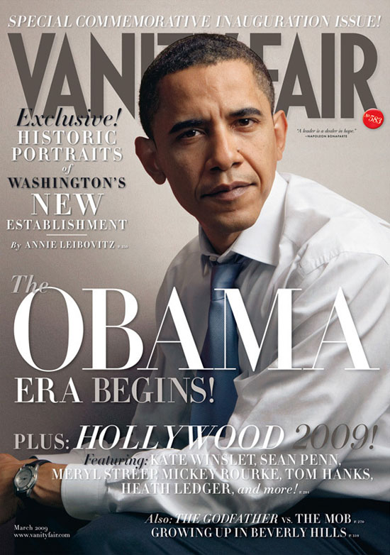 President Barack Obama // March 2009 Vanity Fair Magazine