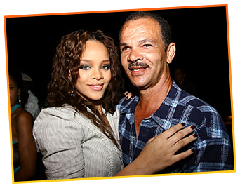 Rihanna and her dad Ronald Fenty