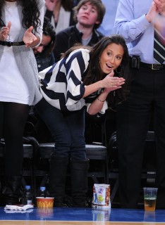 Adrienne Bailon // New York Knicks vs. Philadelphia 76ers basketball game (Feb. 27th 2009)