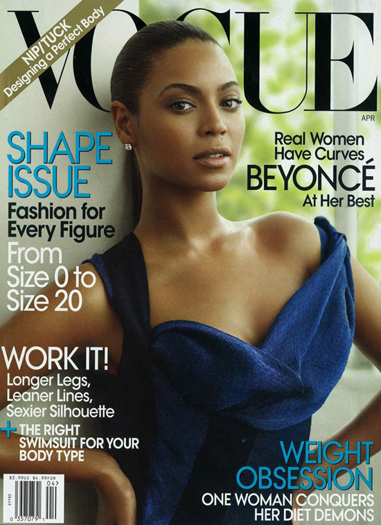 Beyonce Knowles // April 2009 Vogue Magazine