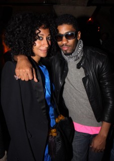 Tracee Ellis Ross & Fonzworth Bentley // Damon Peruzzi\'s birthday party in LA