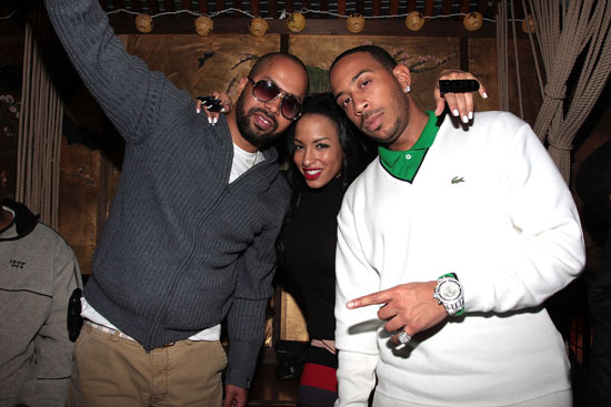 Kenny Burns, Elektrik Red (minus 4) & Ludacris // The Dream\'s Black Tie Album Release Party in NY